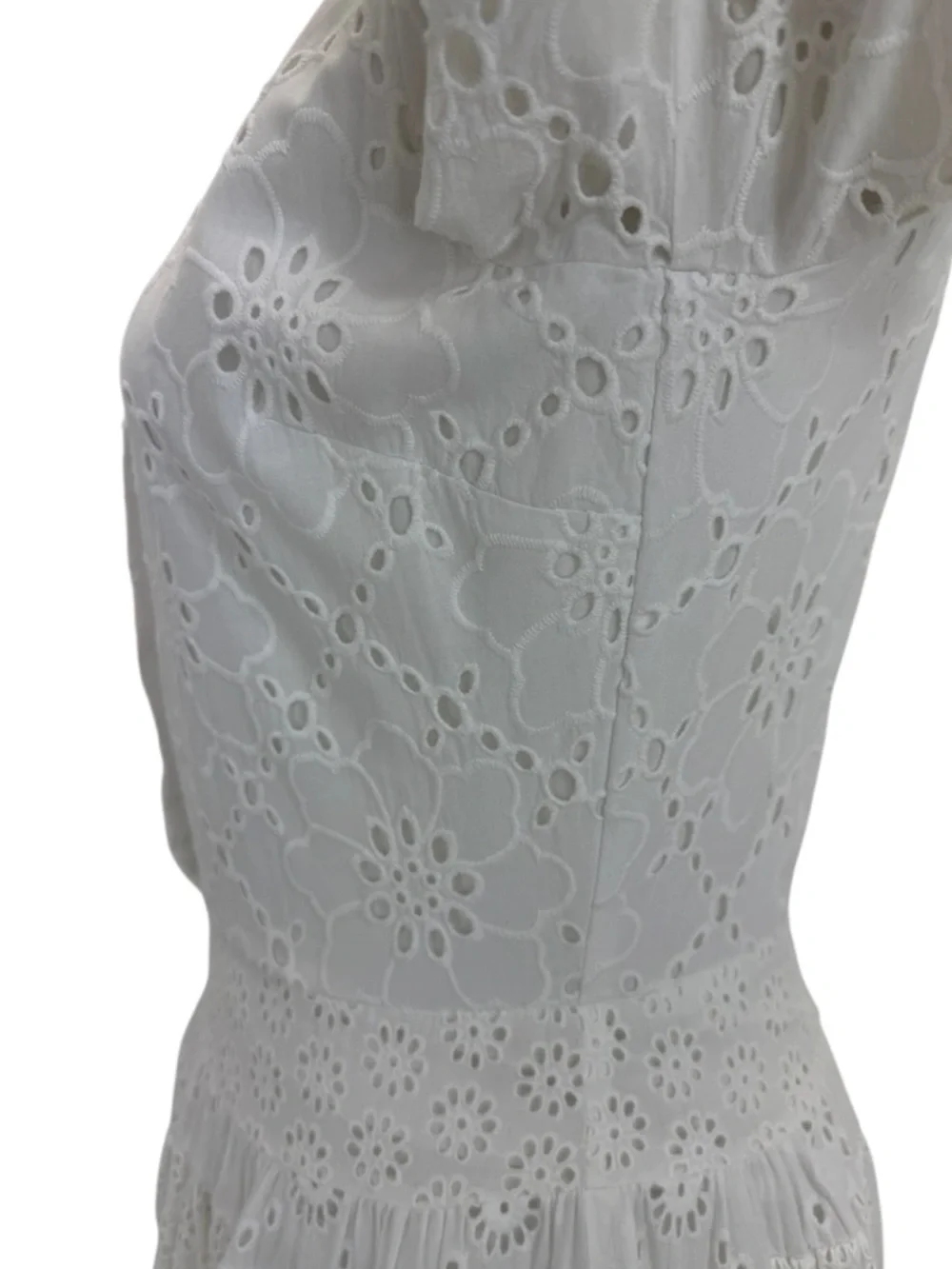 Maje Rayanette Guipure Skater Dress 36 White - Picture 7 of 16